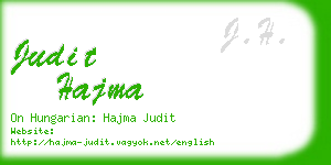 judit hajma business card